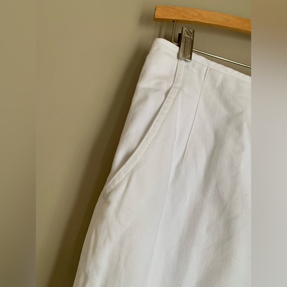 Liz wear liz Claiborne white 90’s denim jean skirt buttons vintage - Picture 4 of 9